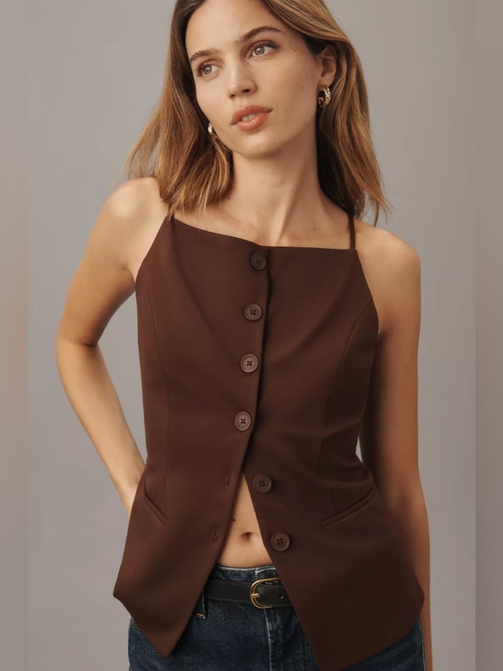 Anthropologie - Sunday in Brooklyn Ponte Apron Vest
